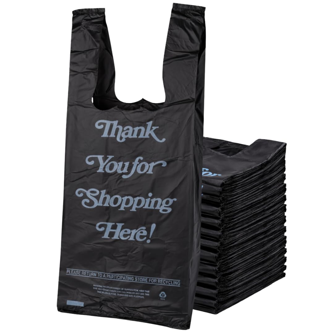TY T-ShirtBlack Bags 6x4x15 13 Mic 800ct
