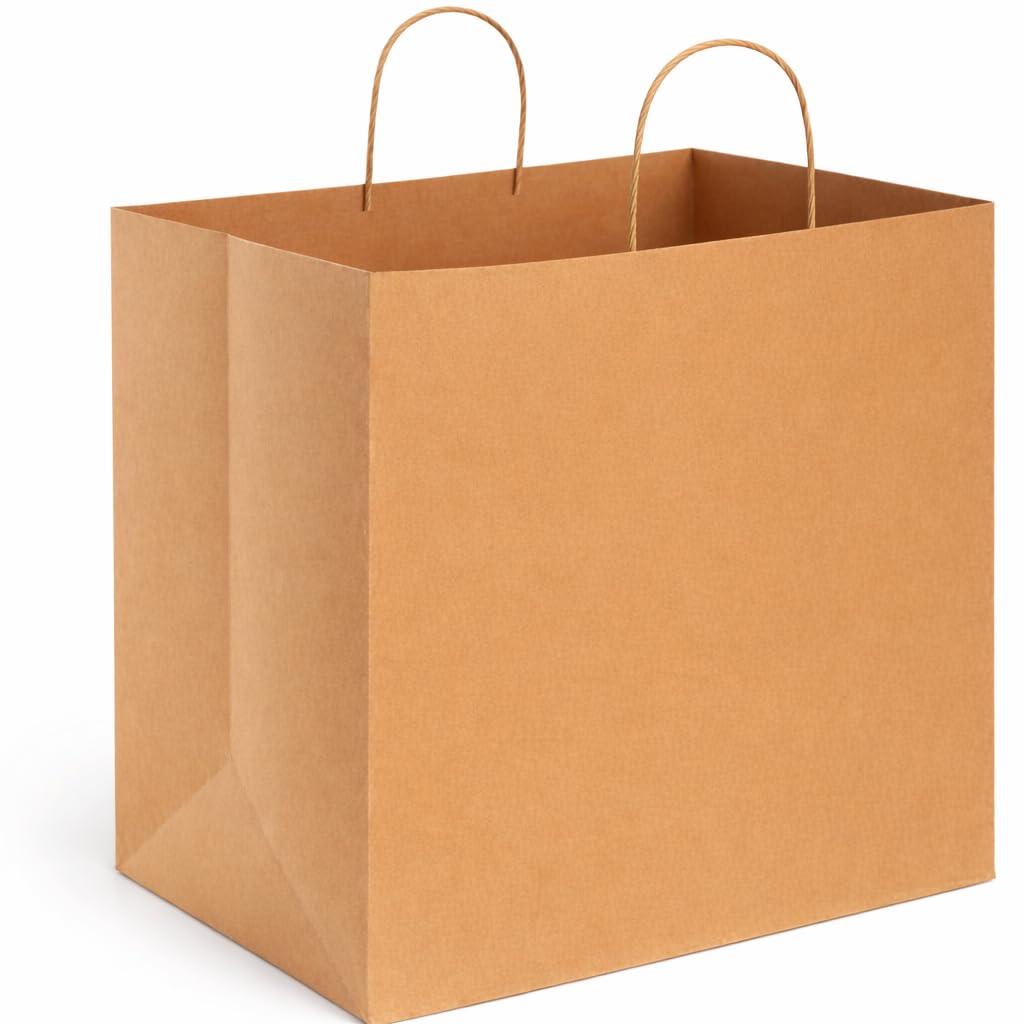 TWIST HANDLE PAPER BAG 14X10X15.75 200CT