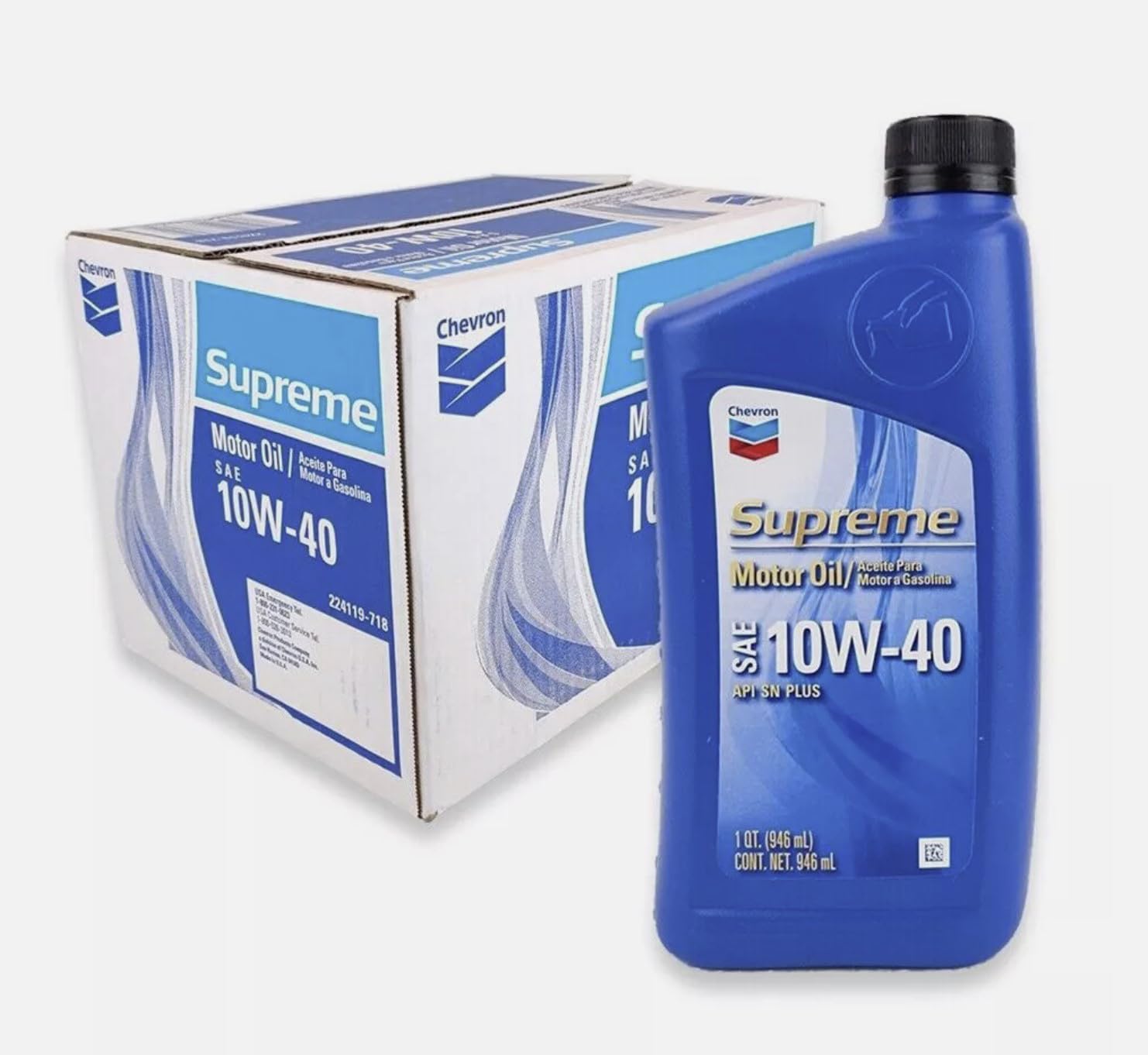 CHEVRON MOTOR OIL 10W-40 12CT