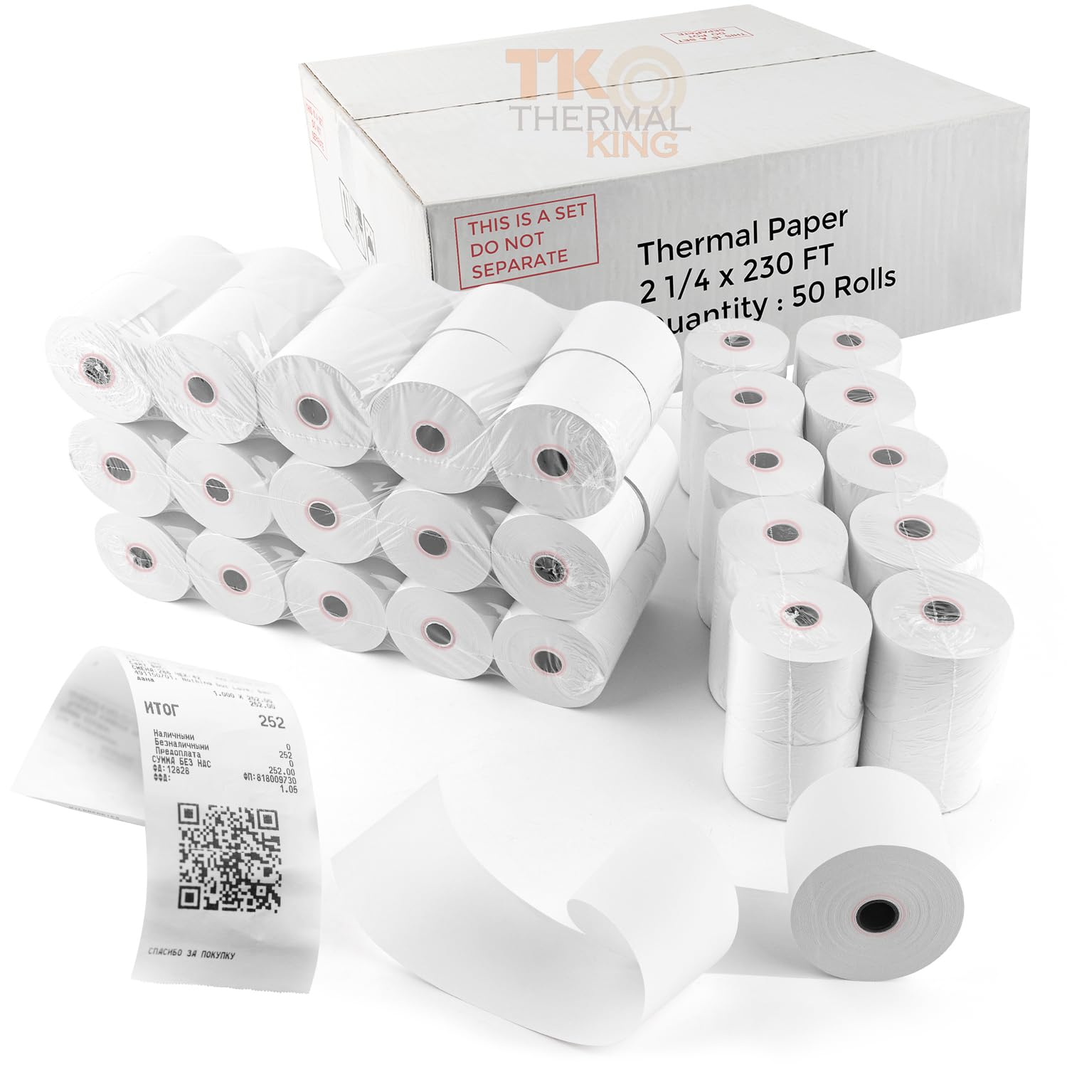 POS/CASH REGISTER 2 1/4" X 230' 50 Rolls