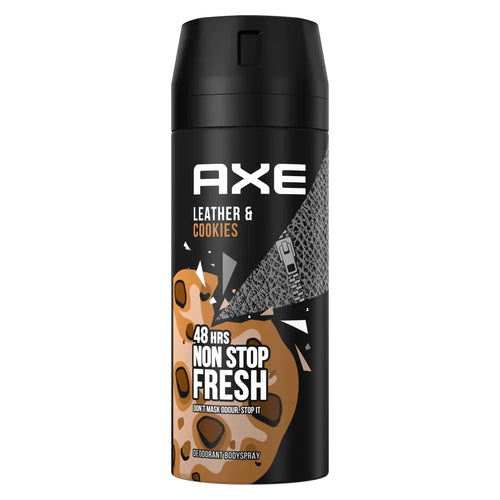 AXE LEATHER & COOKIES BODY SPRAY 6CT