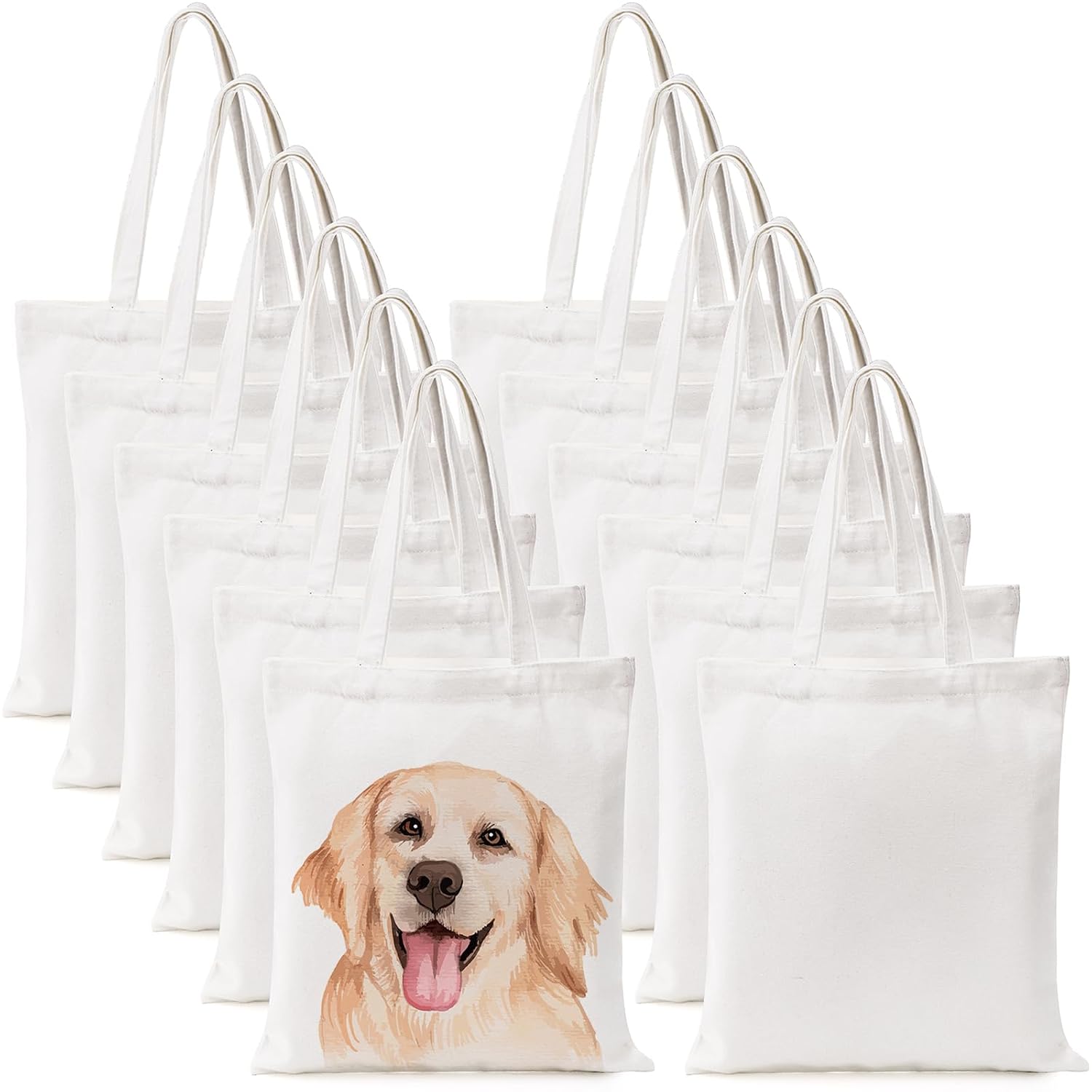 GPI REUSEABLE WHITE BAGS 13x7x21 200CT