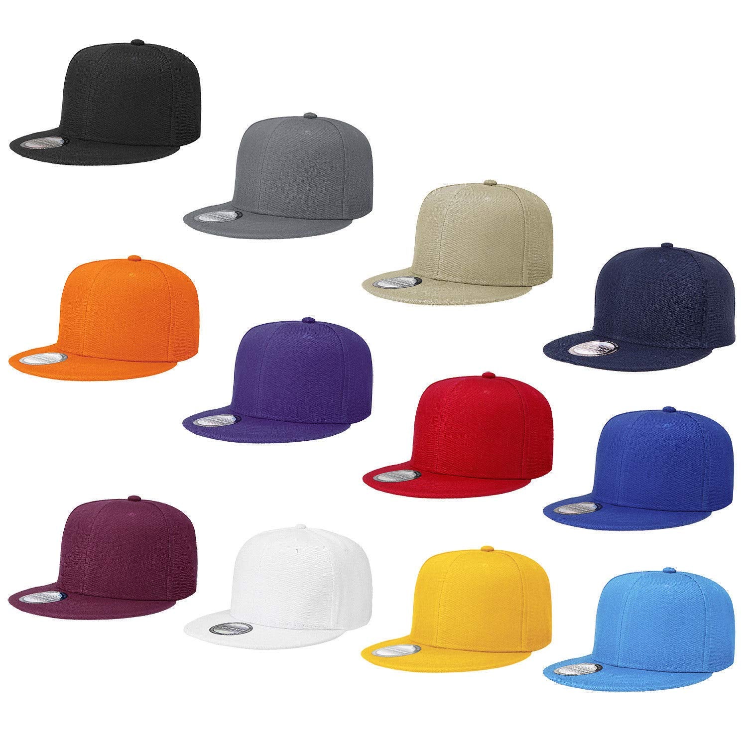 SNAP ON HATS VARIETY DESIGNS 12CT