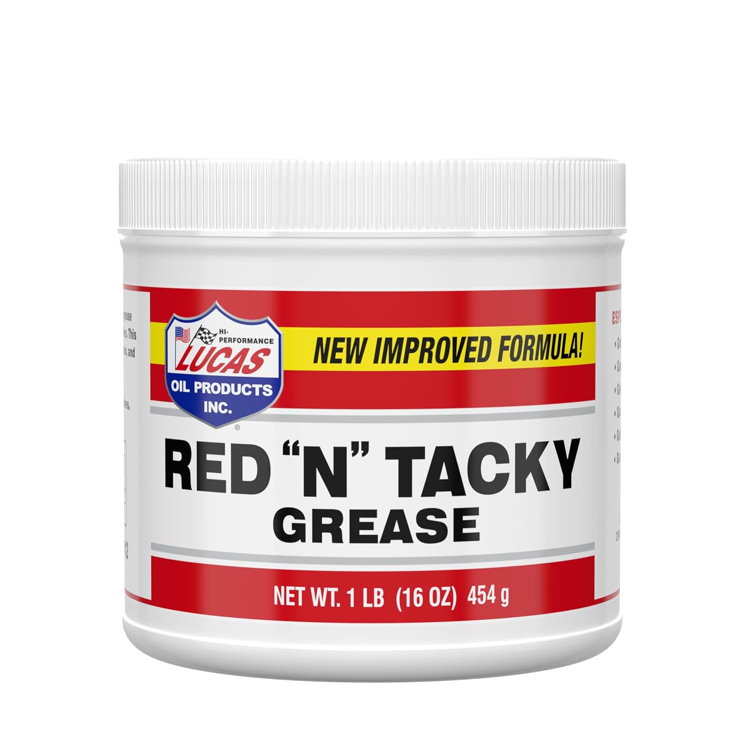 LUCAS Red "N" Tacky Grease 12-1lb Tub
