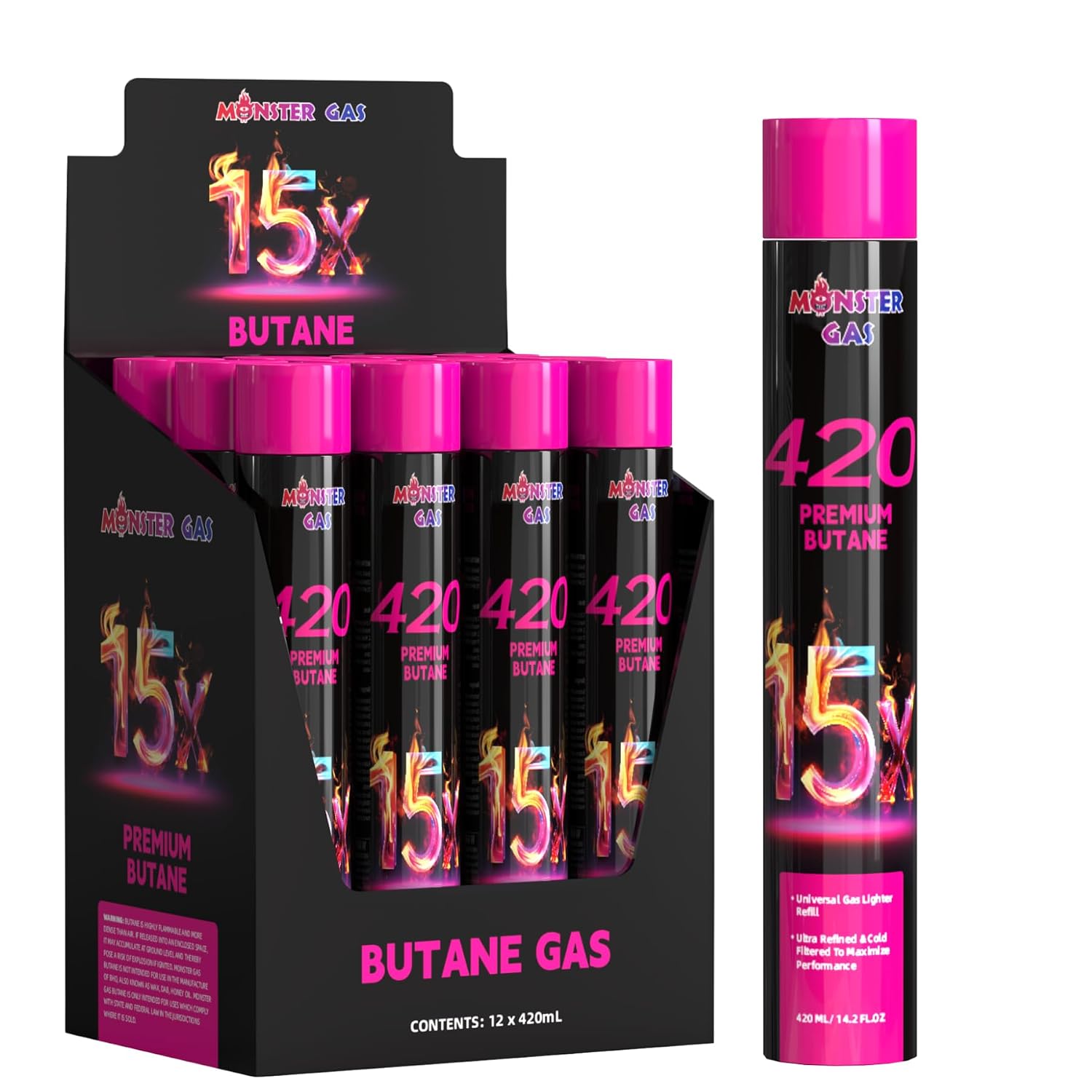 IGNITUS BUTANE 750ML 15X 6CT