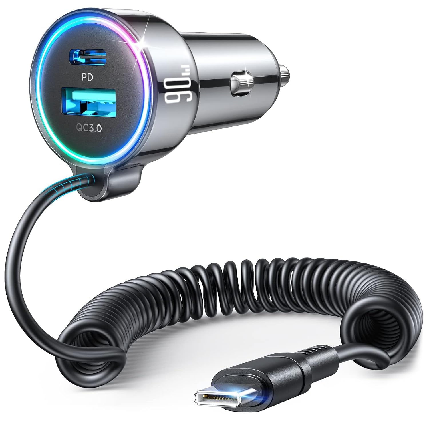 Y&M BOX FAST CHARGE C & USB CAR 12Pk