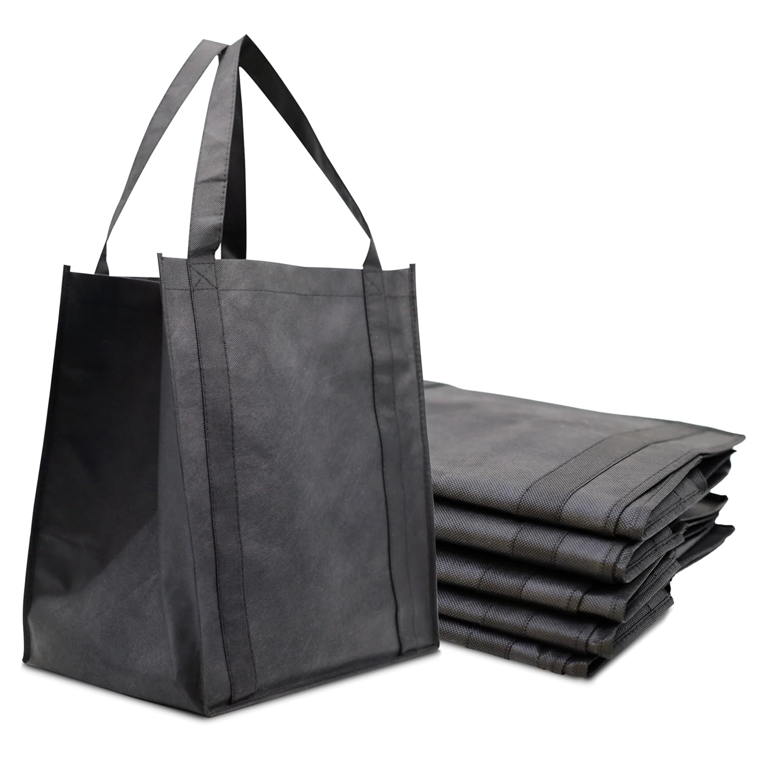 GPI REUSEABLE BLACK BAGS 13x7x21 200CT