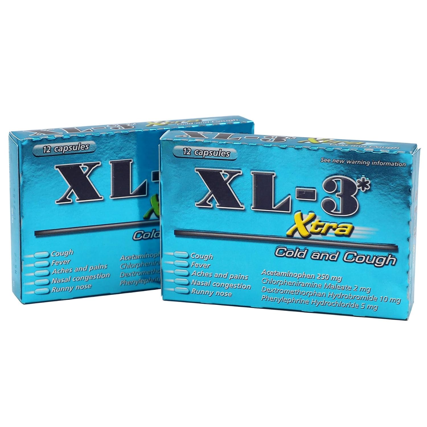 XL-3 YELLOW COLD MEDICINE 6CT
