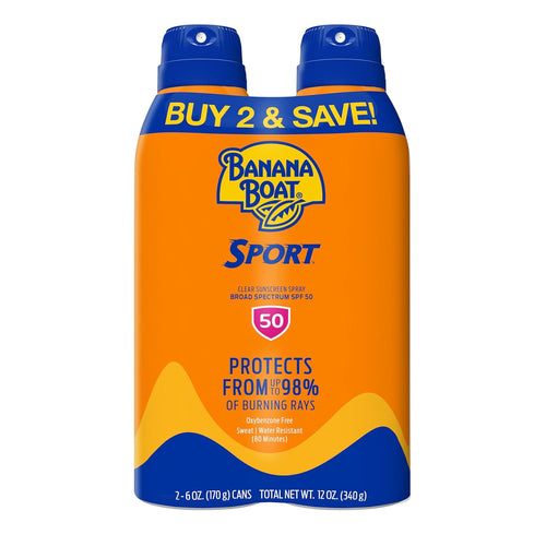 BANANA BOAT SUN SCREEN SPRAY 1.8OZ 6CT