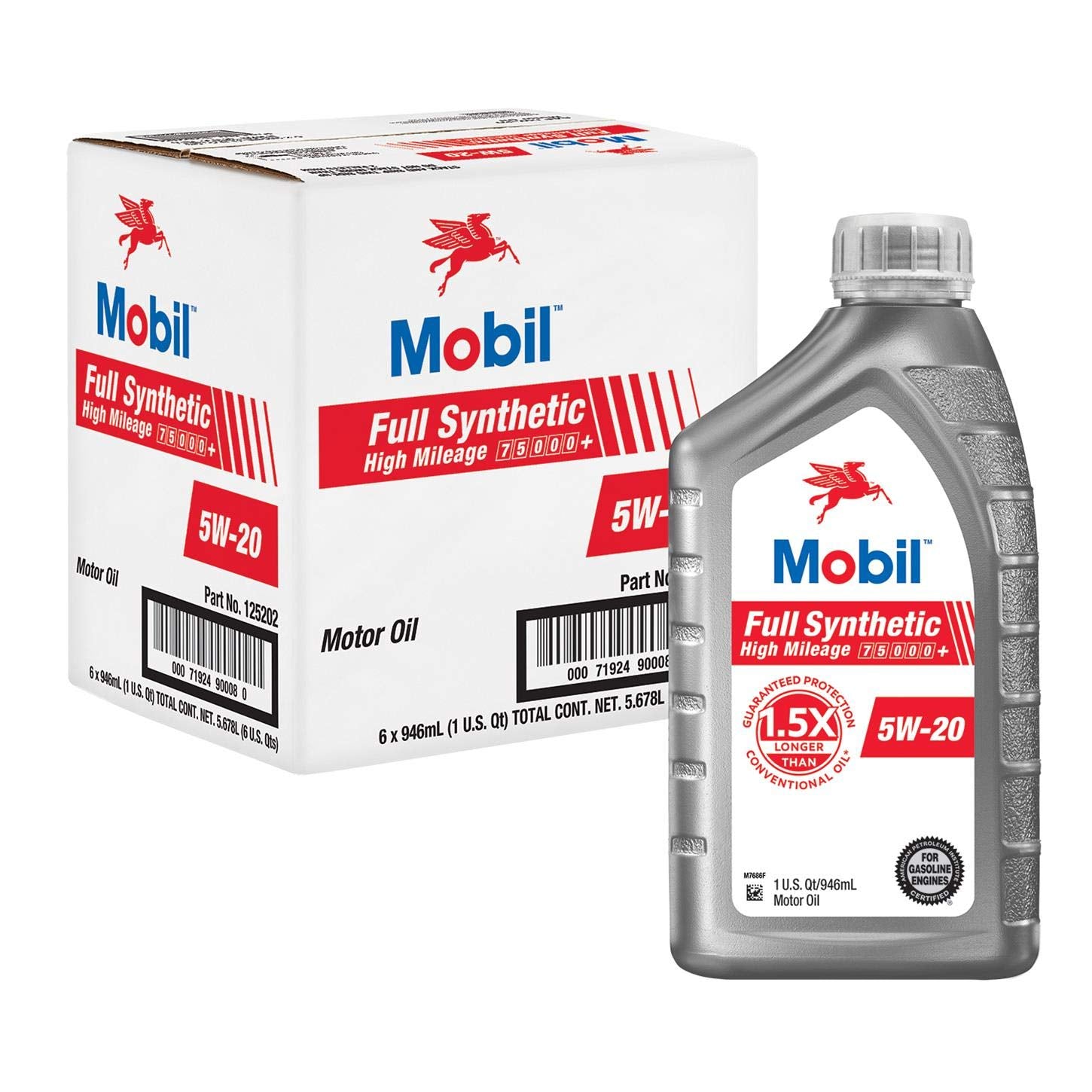 MOBIL FS HM MOTOR OIL SAE 5W-20 CS 6-1qt