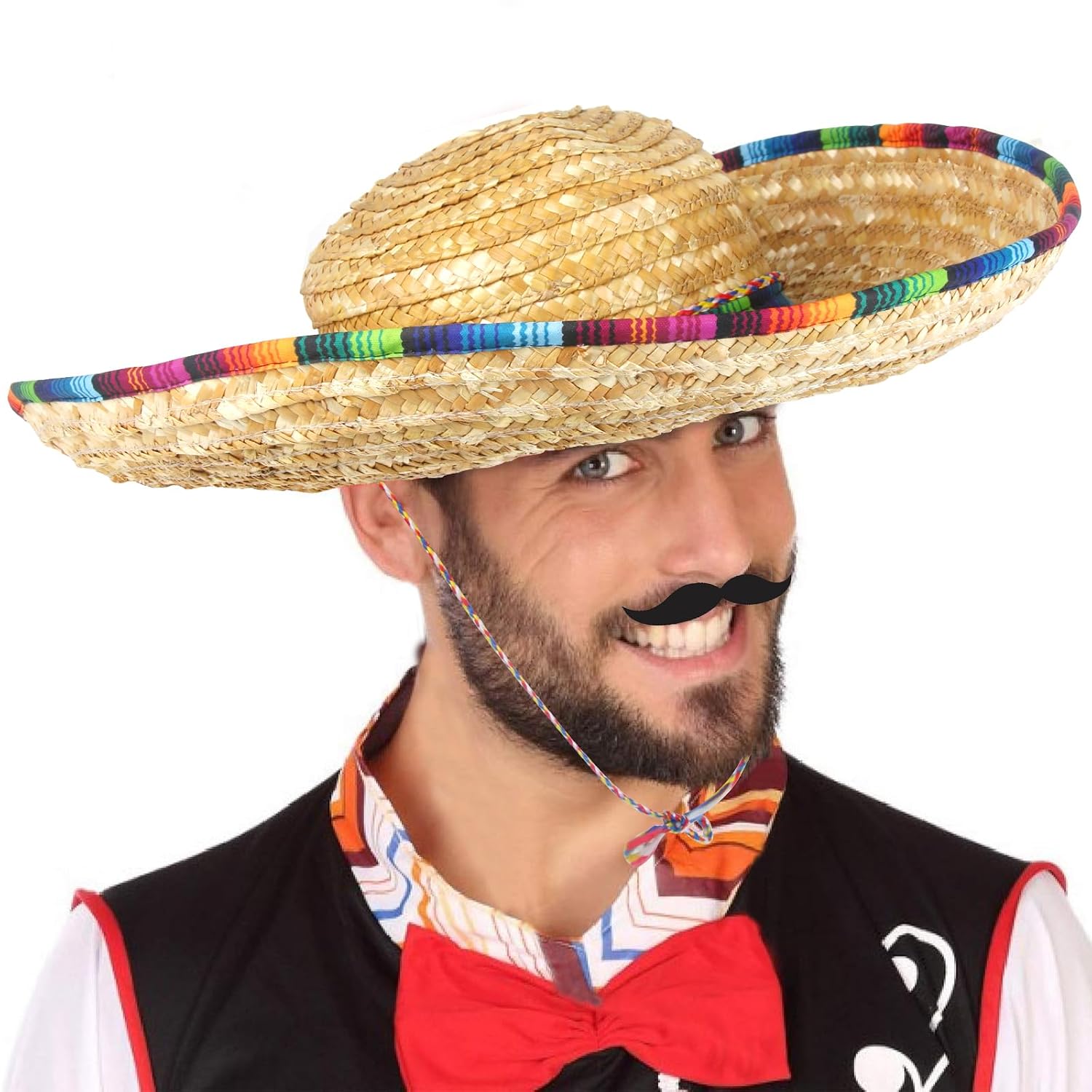 STRAW HATS SOMBRERO 12CT