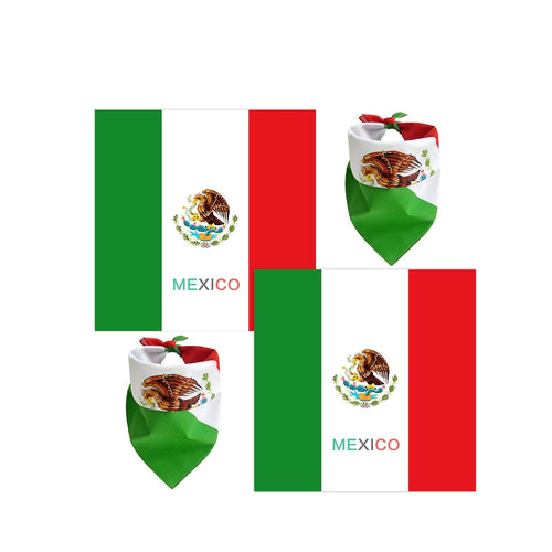 BANDANA MEXICAN FLAG 12CT
