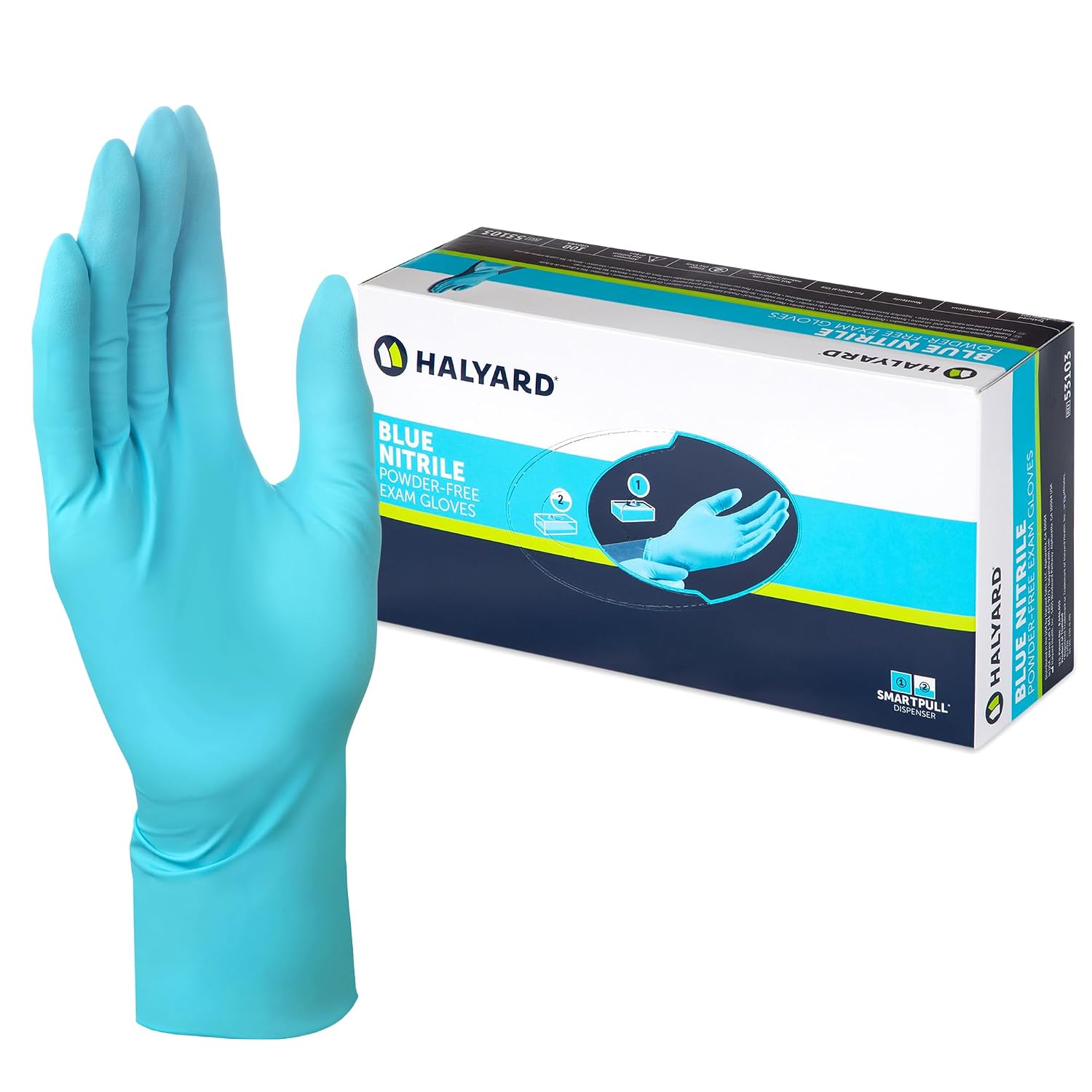 Nitrile Blue PF Indus "L" 100Pcs/Pk