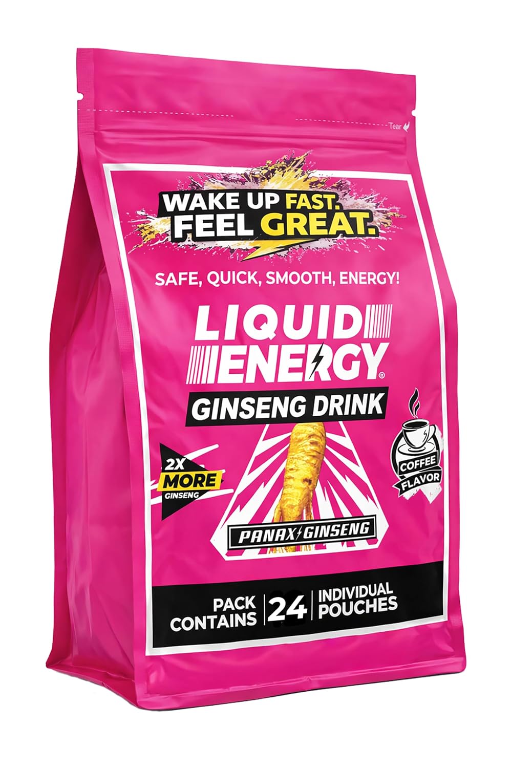 Vital4u Liqud Enrgy PinkPanax Ginsng12ct