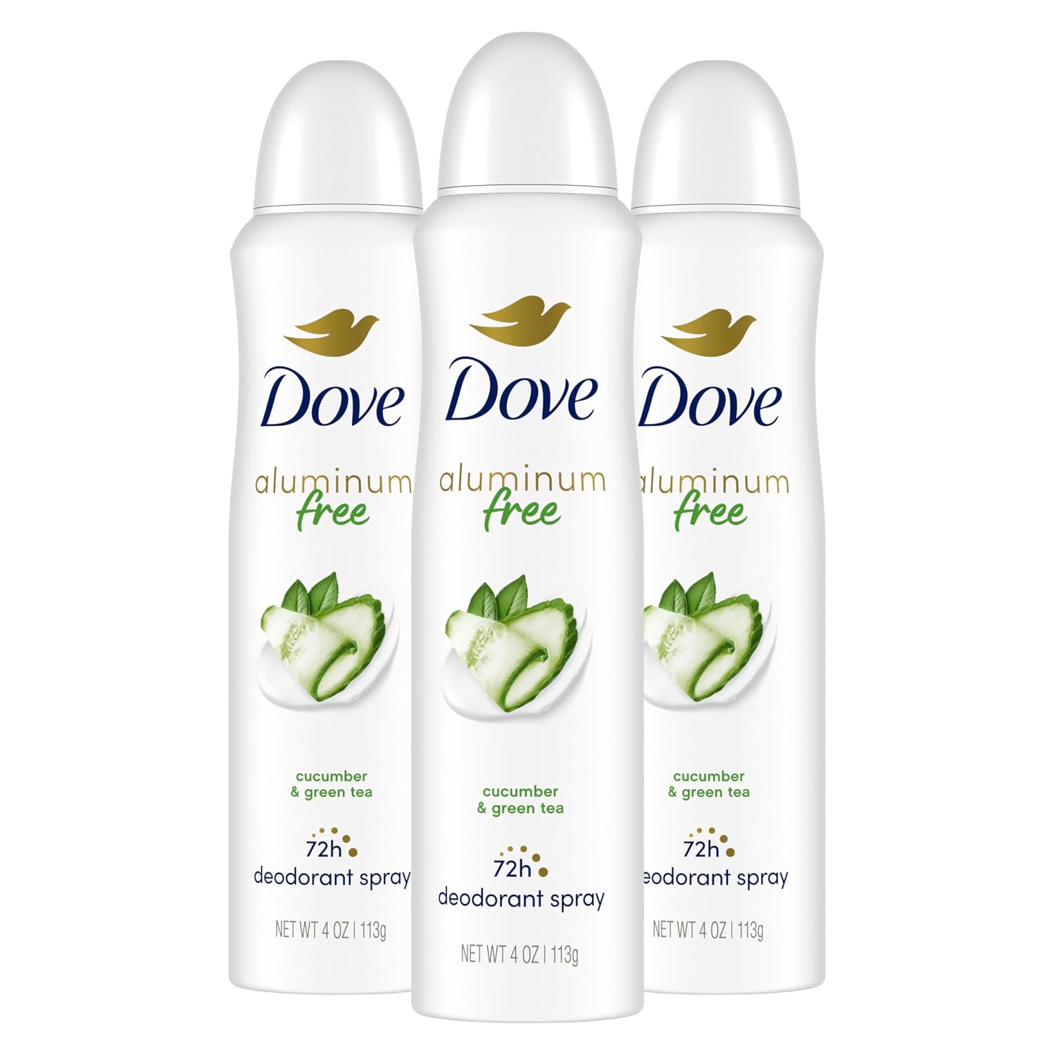 DOVE AEROSOL CUCUMBER GRN TEA 150ML 6CT
