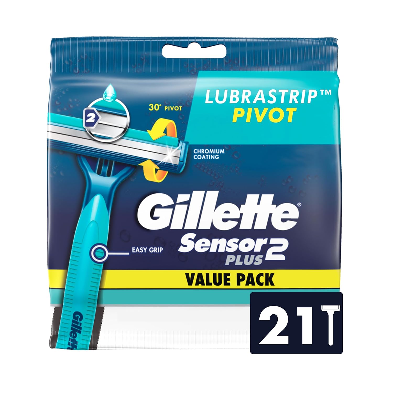Gillette Blue II Plus Razor 6-8+2ct.