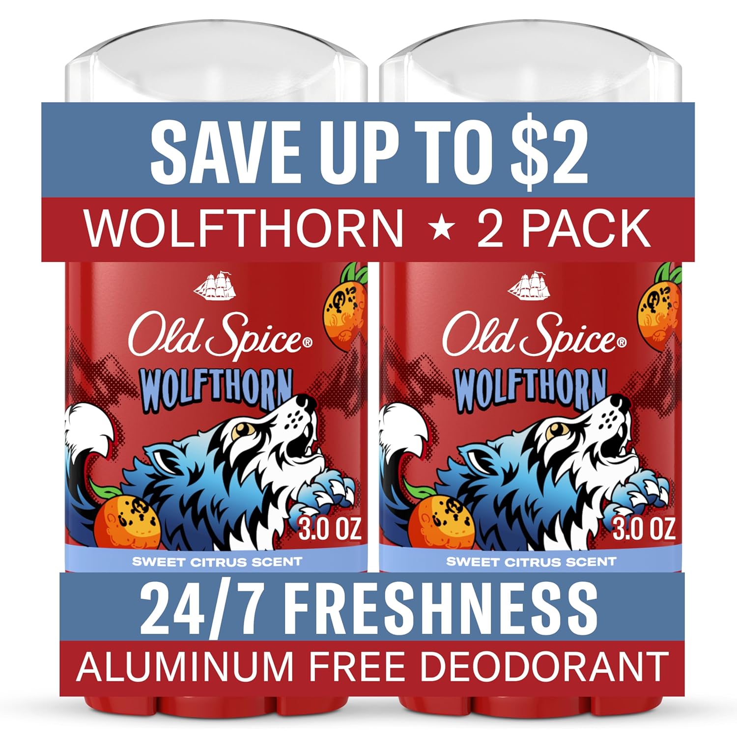 OLD SPICE WOLFTHORN 50ML 3CT