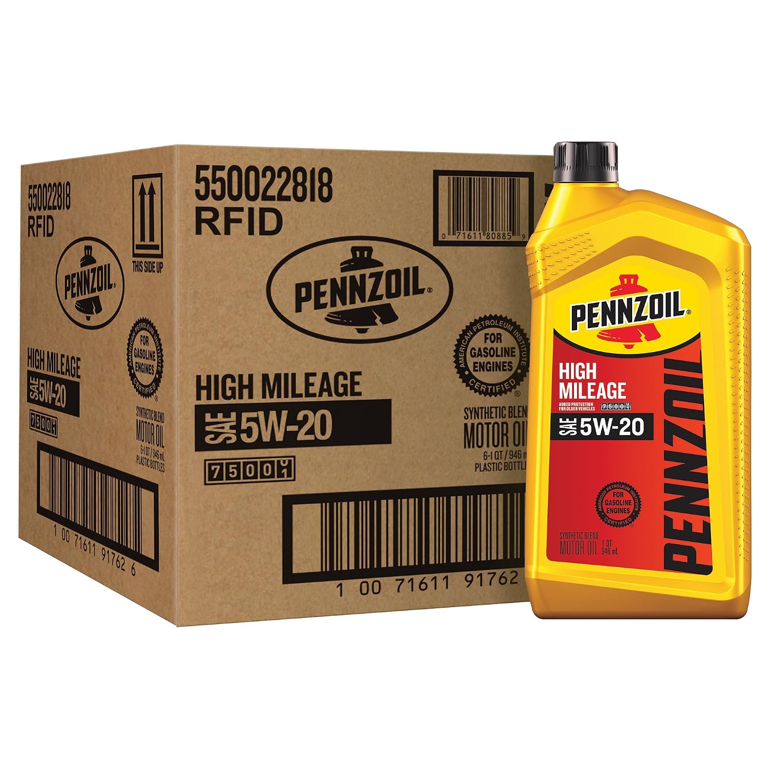 PENNZOIL HIGH MILEAGE 5W-20 6CT