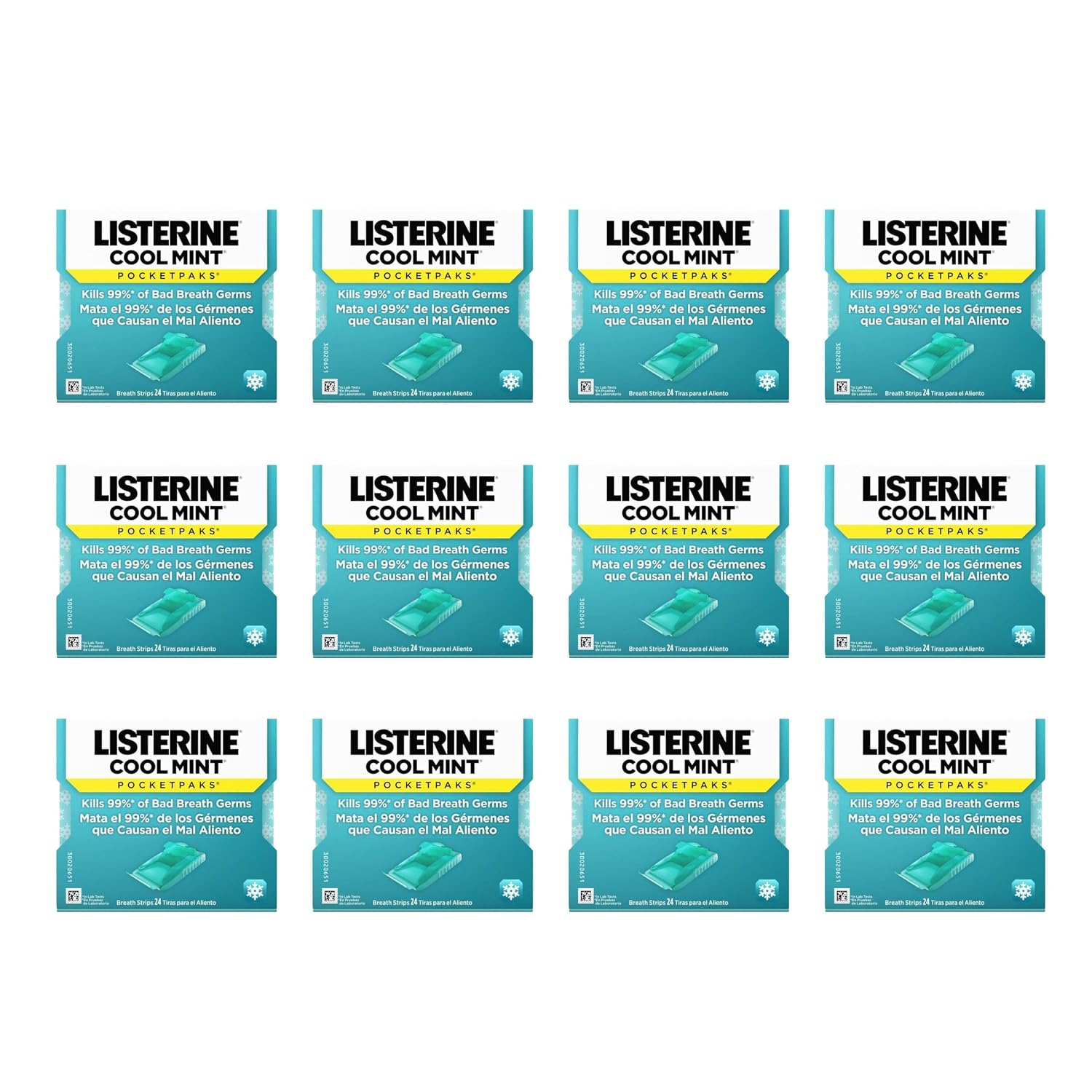 LISTERINE COOL MINT POCKETPAKS 24PK 12CT