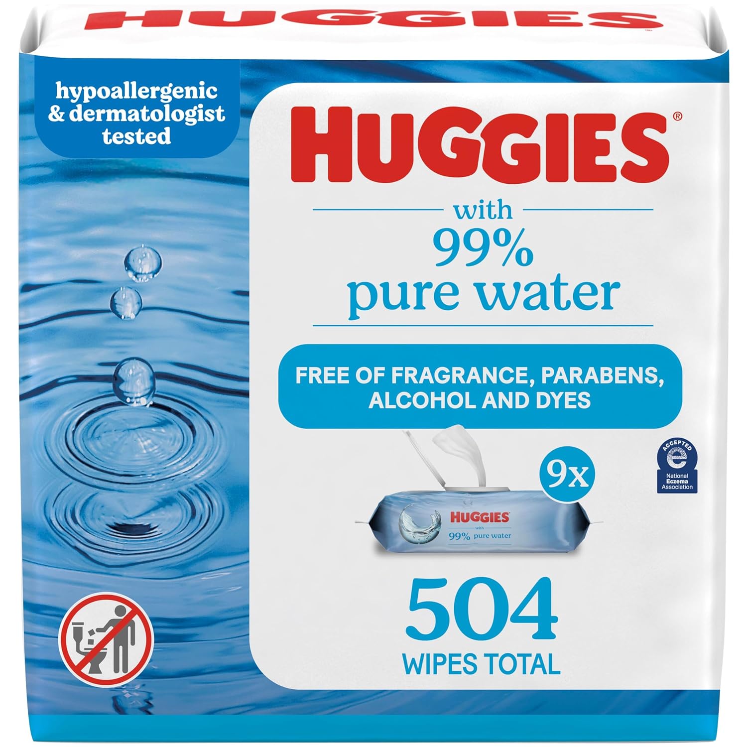 HUGGIES PURE WATER 99% SINGLE 1CT