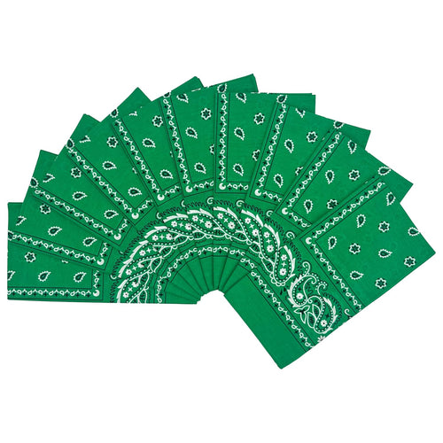 BANDANA GREEN 12CT
