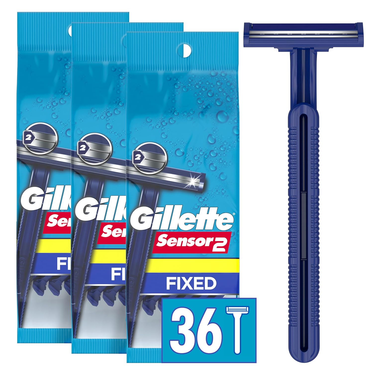 GILLETTE BLUE PIVOT 2PK 12CT