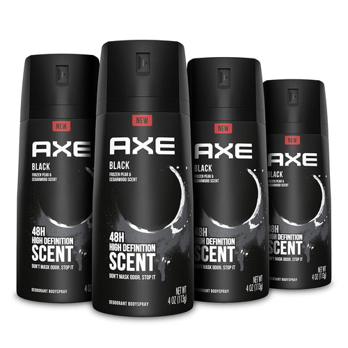 AXE BLACK BODY SPRAY 6CT