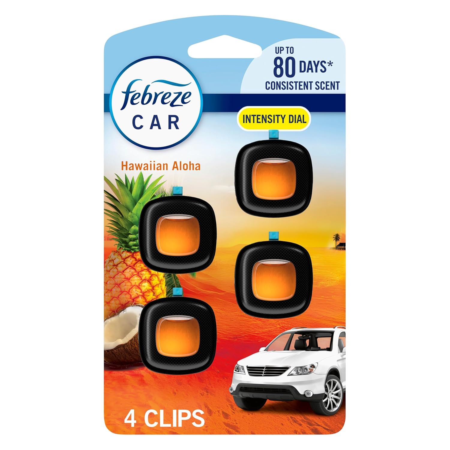 FEBREZE VENT CLIP HAWAIIAN 4CT