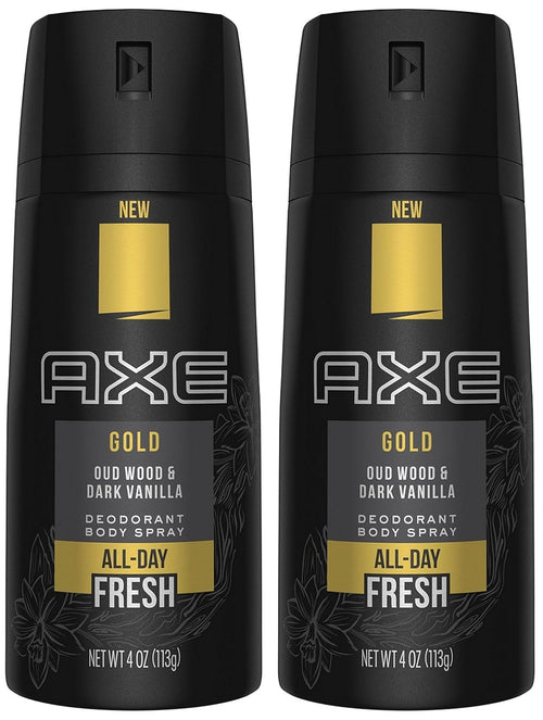 AXE GOLD TEMPTATION BODY SPRAY 6CT
