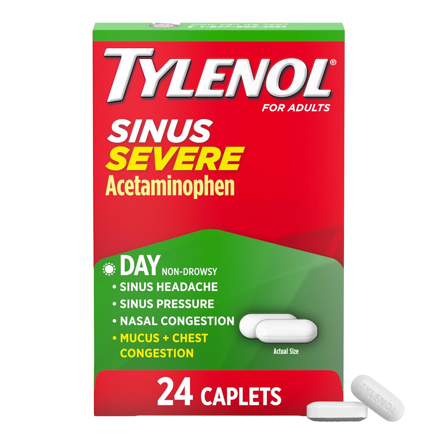 TYLENOL SINUS SEVERE BOX 25CT