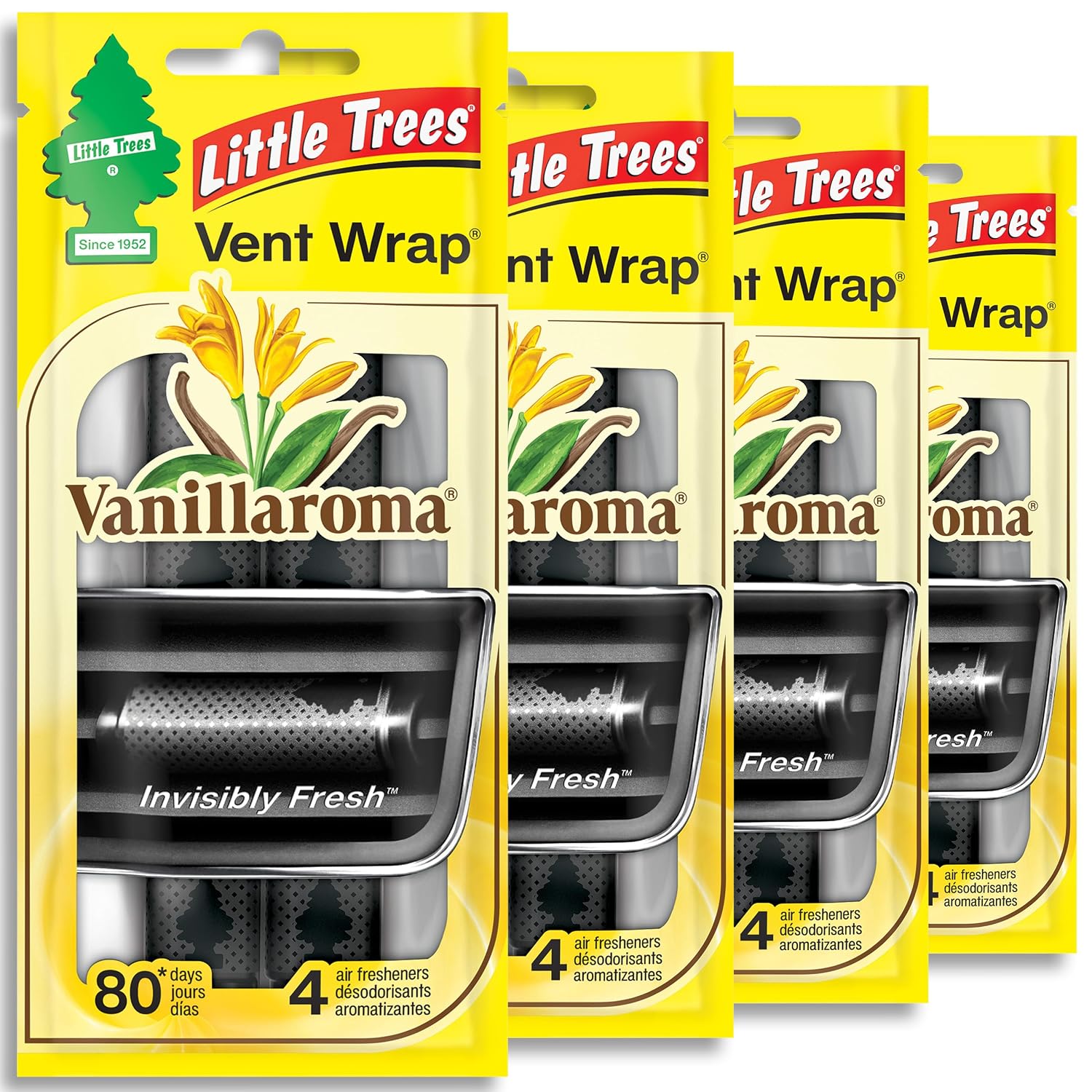 Tree Vent Wrap Vanillaroma 4-4pk