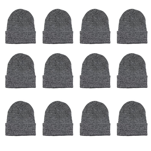 BEANIES PLAIN MULTI COLOR 12CT